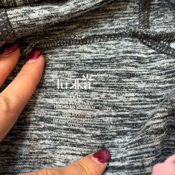 Ladies Lukka Brand Black and White Hoodie with‎ Pink Detail Size Medium - Picture 6 of 11